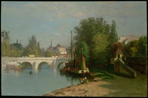 Pont du Carrousel, 1895 da John Joseph Enneking