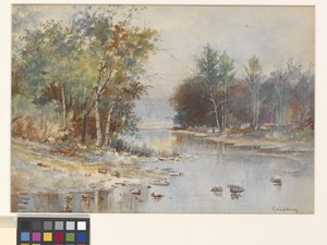 Senza titolo (Ruscello in autunno) da John Joseph Enneking