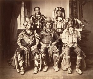 Delegazione Otoe-Missouria, 1881 da John K. Hillers.