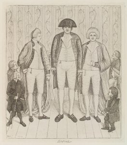 Charles Byrne; James Burnett, Lord Monboddo; William Richardson; John Bell; Baillie Kyd di John Kay da John Kay