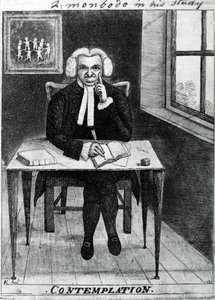 Contemplazione - Lord Monboddo nel suo studio, 1784 da John Kay