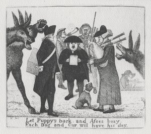 Lascia che i cuccioli abbaiano e gli asini ragliano, ogni cane e cur avrà il suo giorno, 1784