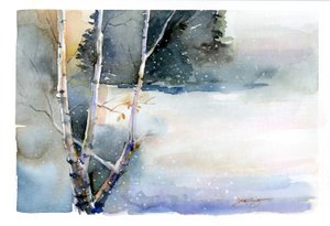 Betulla in inverno, 2015 da John Keeling