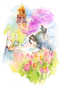 Piazza a Pasqua da John Keeling