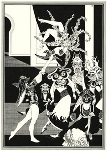 Illustrazione per La storia di Aladino e la lampada meravigliosa (litografia)