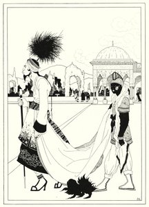 Illustrazione per La Storia di Aladino e la Lampada Meravigliosa (litografia)