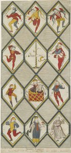 Finestra di vetro di Betley - Ballerini Morris: incisione, nd [1751-1790] da John Keyse Sherwin