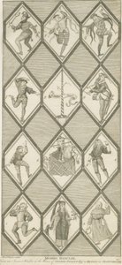Finestra di Vetro di Betley - Ballerini Morris (incisione)