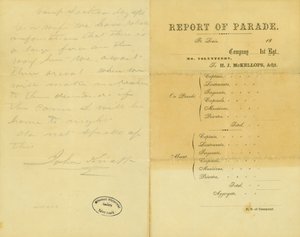 Lettera di John Knapp, Camp Jackson, alla moglie, 10 maggio 1861 da John Knapp