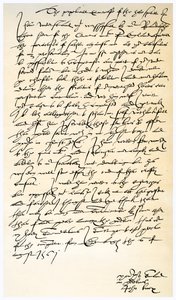 Lettera di John Knox a Sir Nicholas Throgmorton, 6 agosto 1561