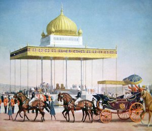 Re Giorgio V al Delhi Durbar da John L. (after) Pemberton