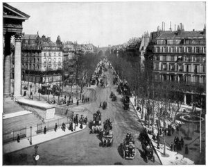 Boulevard de la Madeleine, Parigi, fine XIX secolo