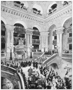 Interno del Grand Opera House, Parigi, fine XIX secolo