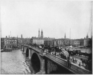Ponte di Londra, Londra, fine XIX secolo da John L. Stoddard