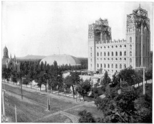 Nuovo Tempio Mormone, Salt Lake City, Utah, fine XIX secolo da John L. Stoddard