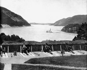 Sul fiume Hudson da West Point, New York, USA, 1893 da John L. Stoddard