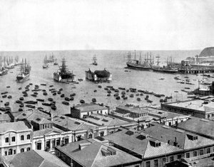 Porto di Valparaiso, Cile, 1893 da John L. Stoddard