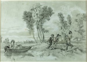 Scena di campagna da John La Farge