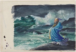 Un Rishi che scatena una tempesta da John La Farge