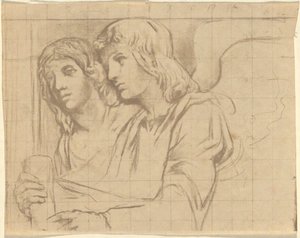 Due Angeli per la Chiesa della Trinità, Boston da John La Farge