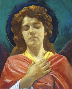 Testa di un angelo da John La Farge or Lafarge