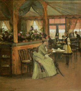 Una tazza di cioccolata, 1888 da John Lavery