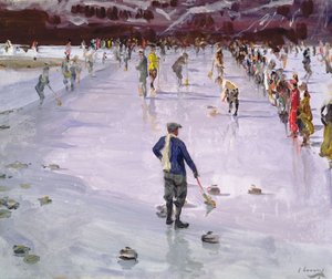 Curling a Wengen da John Lavery