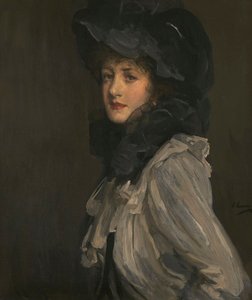 Signora in grigio e nero da John Lavery