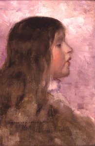 Schizzo della testa di un bambino da John Lavery