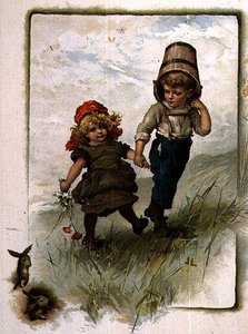 Jack e Jill, da un libro illustrato di filastrocche per bambini