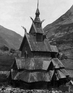 Chiesa di legno di Borgund in Norvegia (XII secolo)