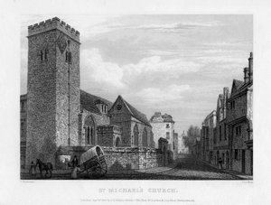 Chiesa di San Michele, Oxford, 1834 da John Le Keux