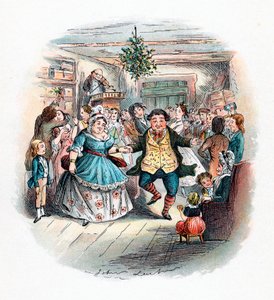 Un Canto di Natale: Il Ballo di Mr Fezziwig, 1843 da John Leech