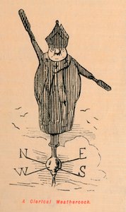 Un segnavento clericale, c1860, c1860 da John Leech
