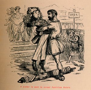 Un Littore è inviato ad arrestare Publilius Volero, 1852