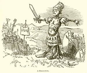 Uno spaventapasseri da John Leech