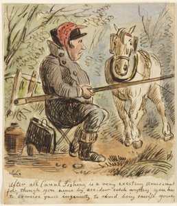 Pesca nel canale da John Leech