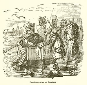 Canuto rimprovera i suoi cortigiani da John Leech