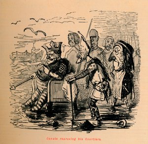 Canuto che rimprovera i suoi cortigiani, c1860, c1860 da John Leech