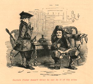 Il capitano Fisher non pensa di poterlo fare al prezzo da John Leech