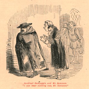 Cardinale Campeggio e Mr. Sampson da John Leech