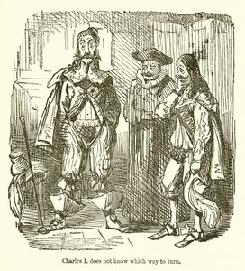 Carlo I non sa dove girarsi da John Leech