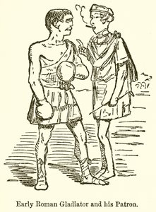 Gladiatore romano antico e il suo patrono
