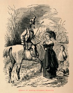 Edoardo IV incontra Elisabetta Woodville, c1860 da John Leech