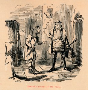 Arrivo di Edward alla Torre, c. 1860 da John Leech