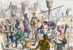 Imbarco del re Enrico V a Southampton da John Leech
