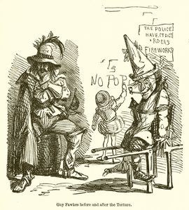 Guy Fawkes prima e dopo la tortura
