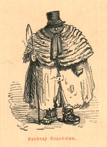Cocchiere di Hackney, 1897 da John Leech