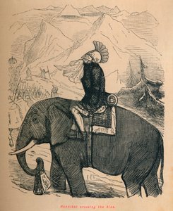 Annibale attraversa le Alpi, 1852 da John Leech