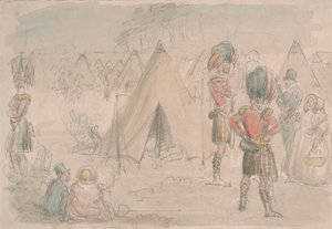 Reggimento delle Highland in Campo da John Leech
